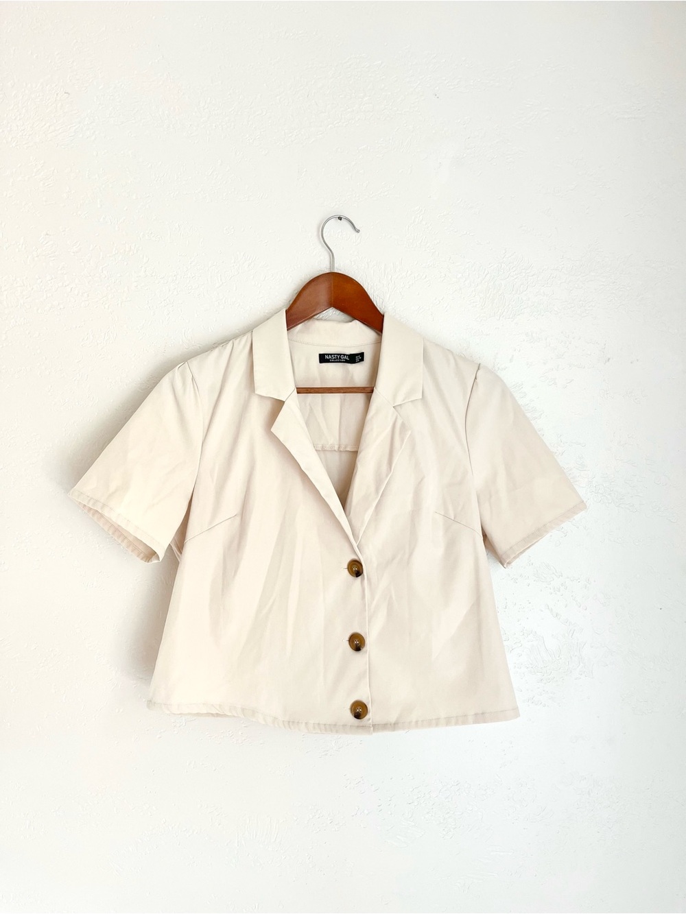 Nasty Gal Short Sleeve Button Up Jacket